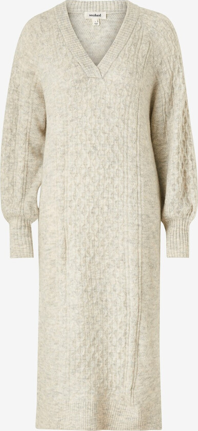 Kjole slRakel Cable Dress - Hvit