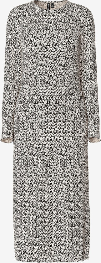 Kjole pcFlora LS Midi Dress Noos BC - Beige