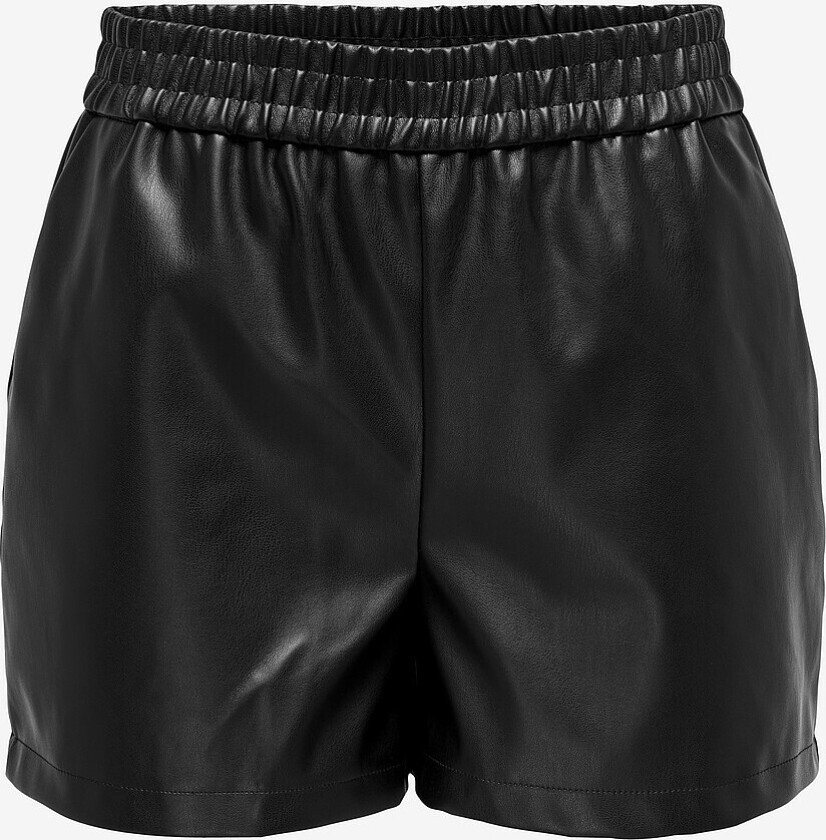 Shorts jdyAlaia MW Faux Leather - Svart