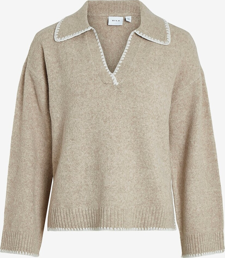 Genser viYazmin Detail Knit/ka - Brun