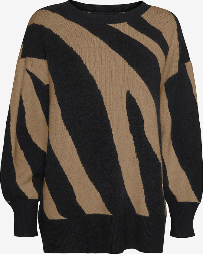 Genser vmNancy LS O-neck Long Pullover - Svart