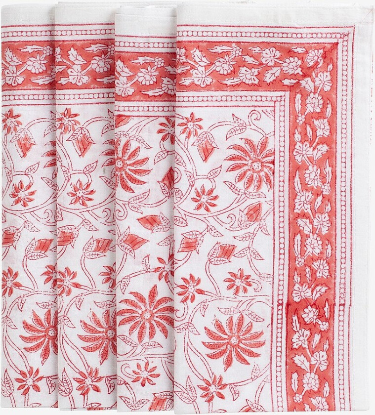 Servietter Margerita 4-pk - Rød