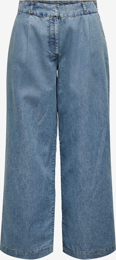 Bukser jdyTrixie MW Wide Chambray Pant Wvn - Blå