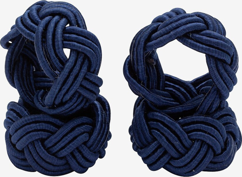 Serviettringer Pleated 4-pk - Blå