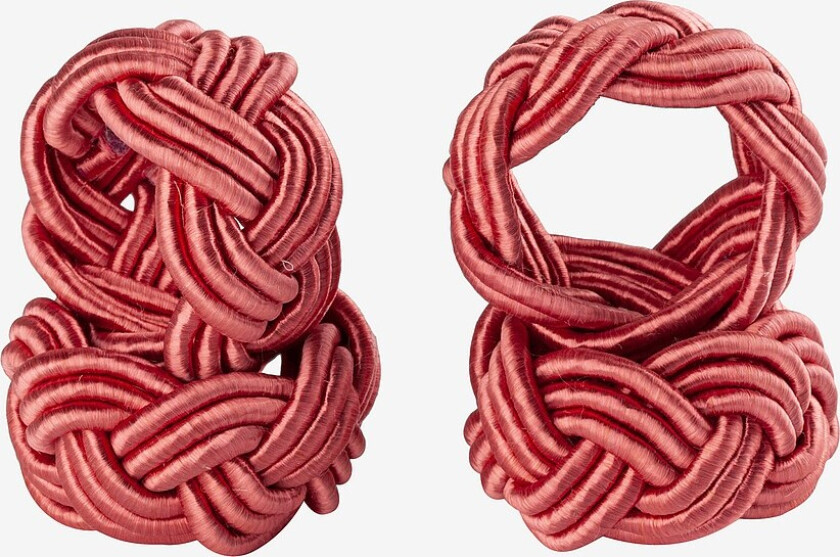 Serviettringer Pleated 4-pk - Rød