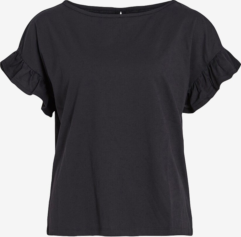 Topp viSummera Boat Neck S/S Top - Svart