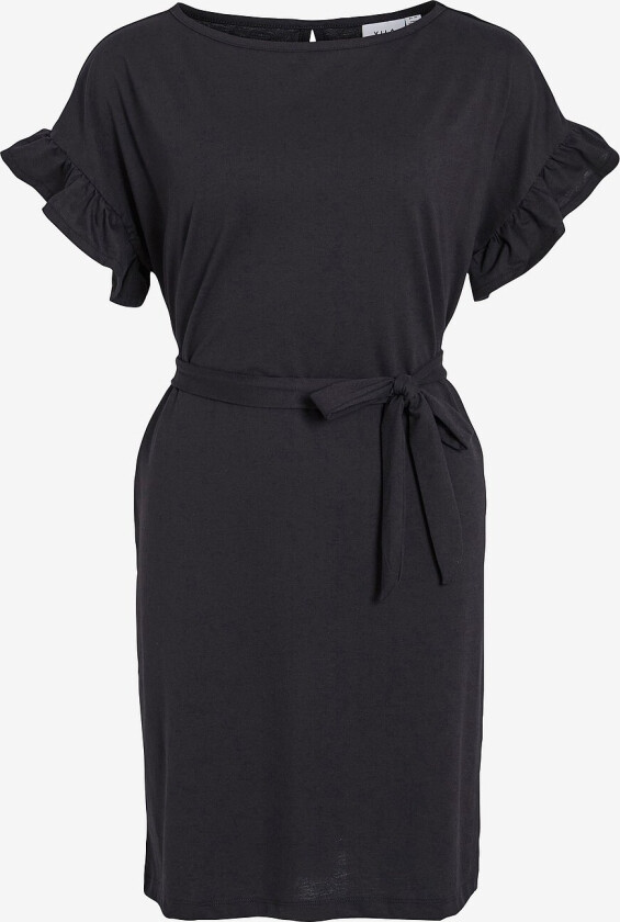 Kjole viSummera Boat Neck S/S Dress - Svart