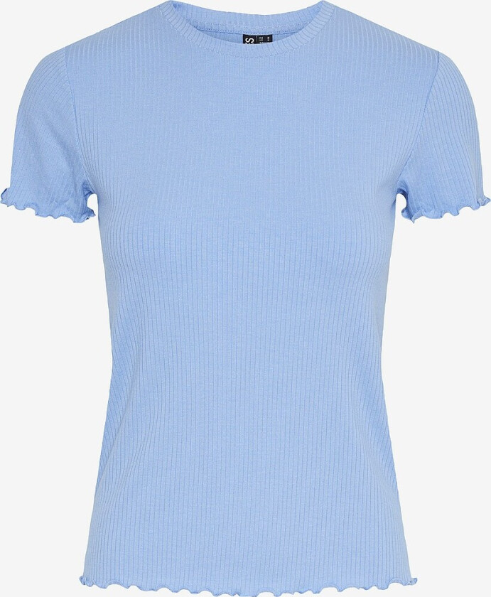 Topp pcNicca SS O-neck Top - Blå