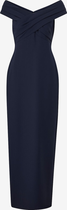 Maxikjole Plshd Crepe-gown - Blå