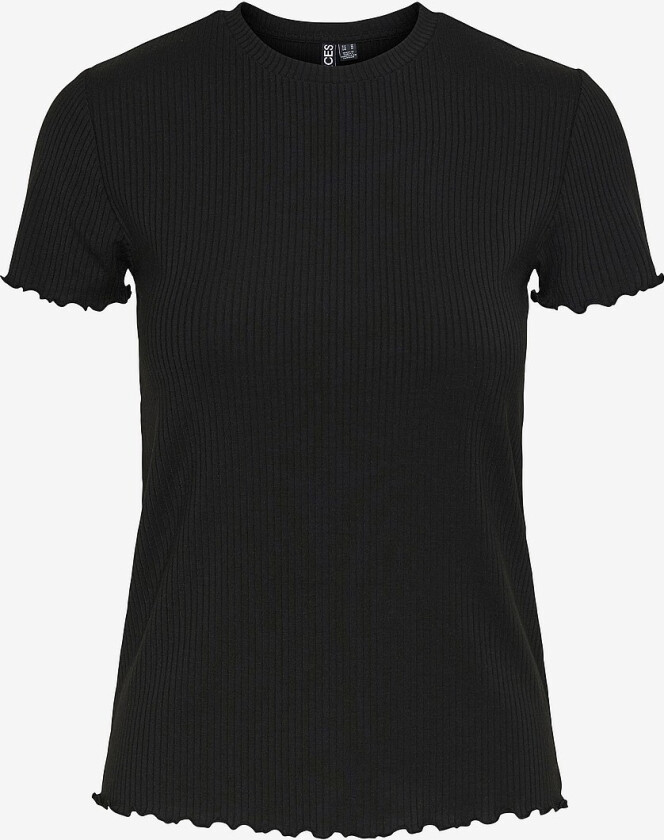 Topp pcNicca SS O-neck Top - Svart