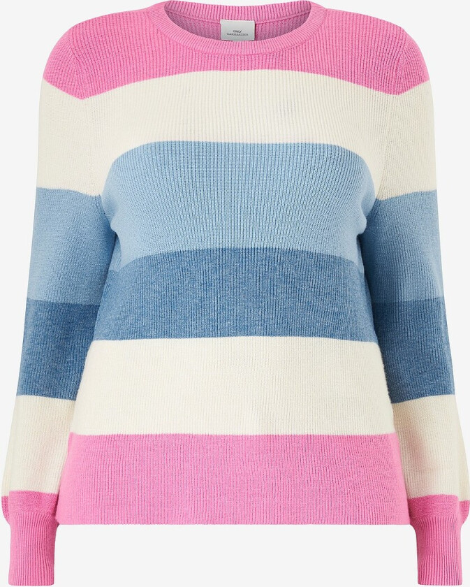 Genser carNew Daria L/S Stripe Pullover Knt - Rosa