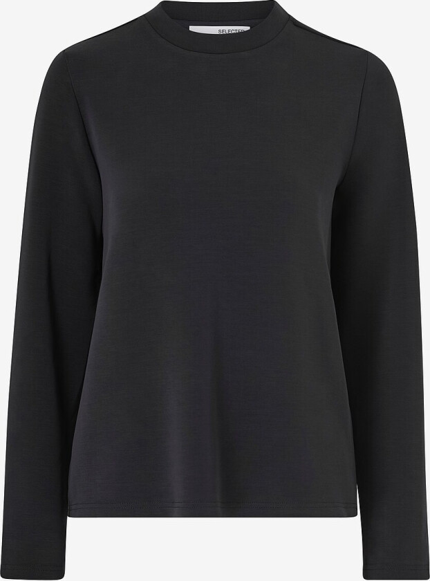 Topp slfTenny LS Boxy Tee AT - Svart