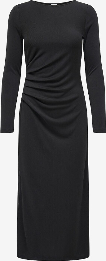 Kjole jdyFauna L/S Modal Rouching Dress J - Svart