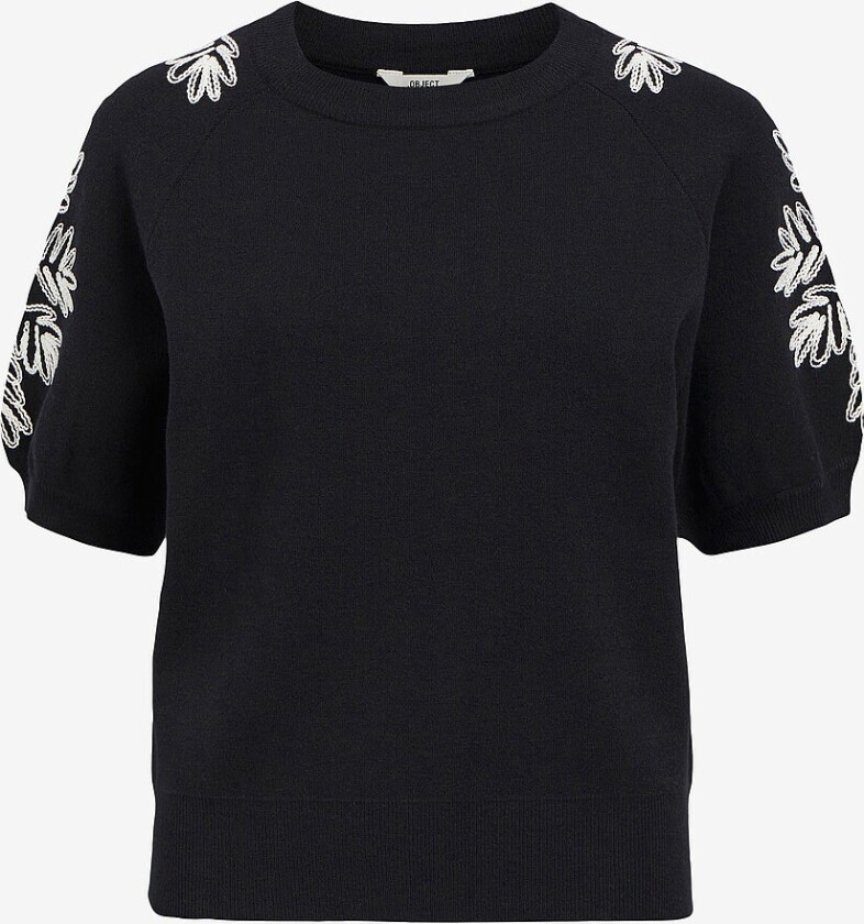 Topp objRashia Knit 2/4 RE Pullover 134 - Flerfarget