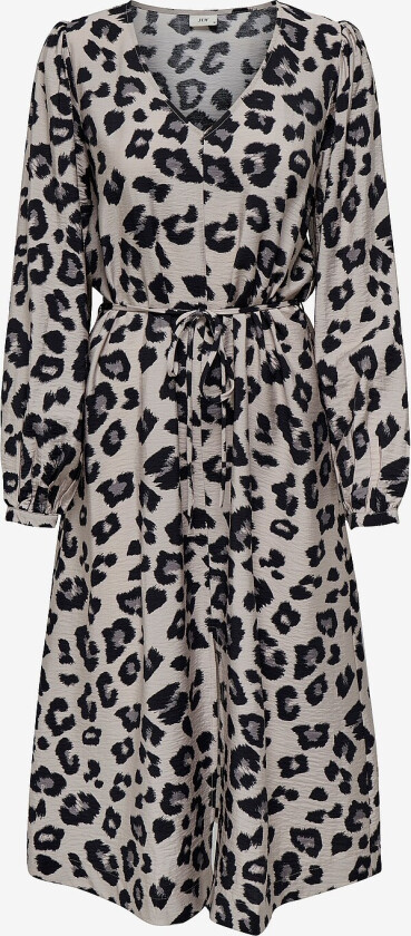 Kjole jdyCaroline L/S Midi Slit Dress Wvn - Grå