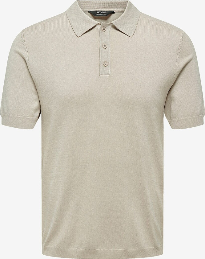 Pologenser onsWyler Life Reg 14 SS Polo Knit - Grå