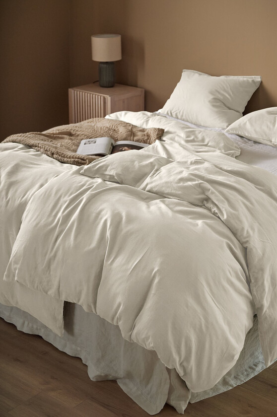 Sengesett Candela Peached i musselin 2 eller 3 deler - Beige