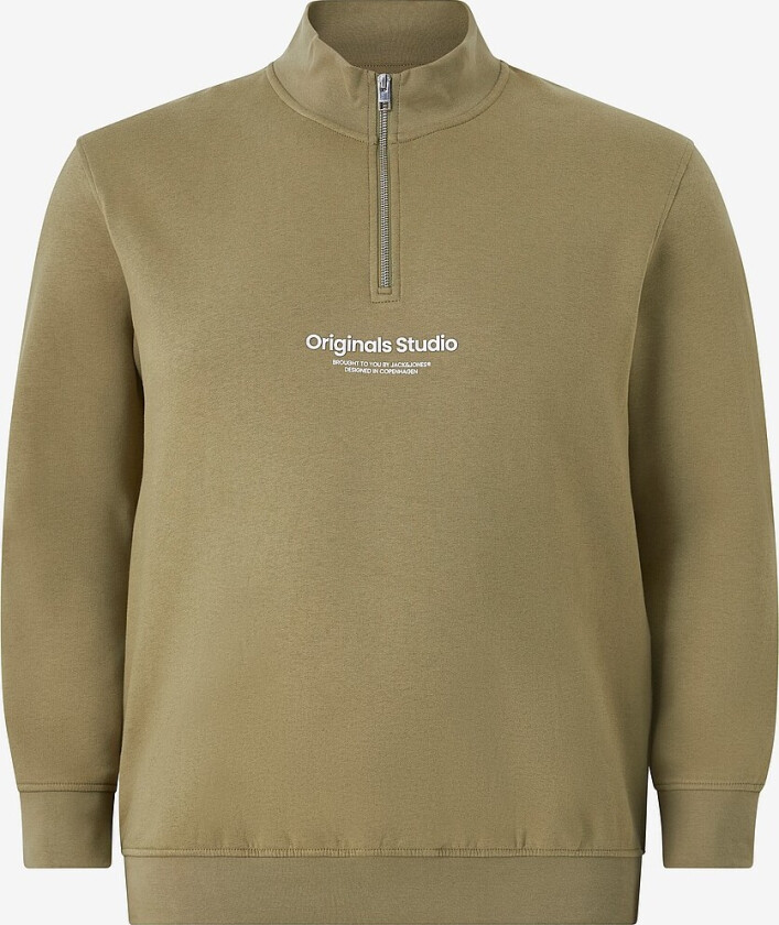 Collegegenser jorVesterbro Sweat Quarter Zip H.n Pls - Brun