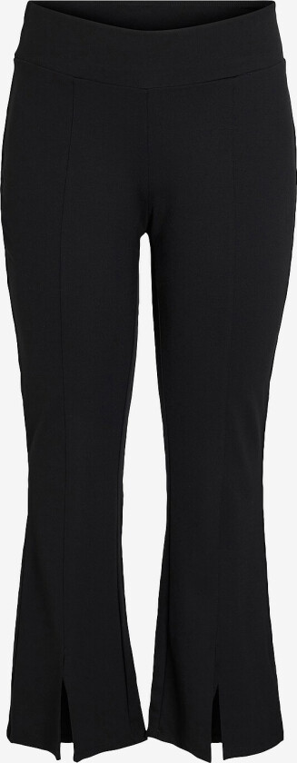 Bukser viLiva HW Slit Leggings/cur - Svart
