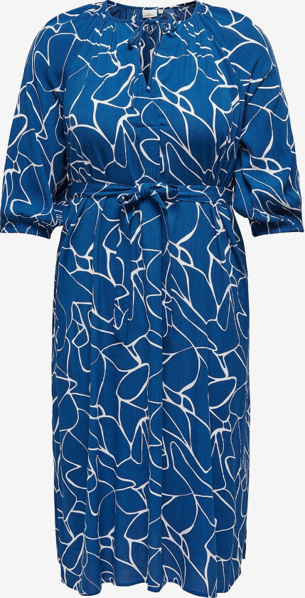 Kjole carElicia 3/4 V-neck Calf Dress - Blå