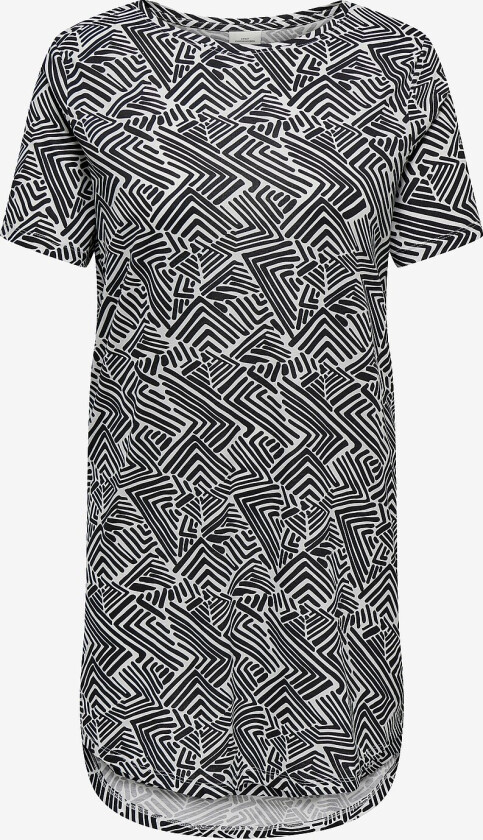 Kjole carMay S/S Dress Aop Jrs - Svart