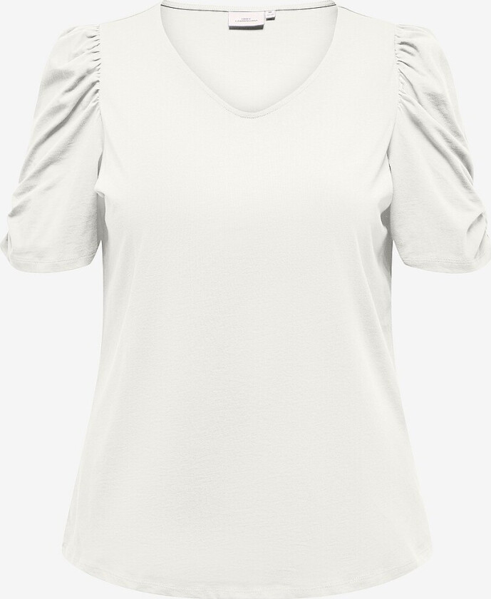 Topp carDravy S/S V-neck Top - Hvit