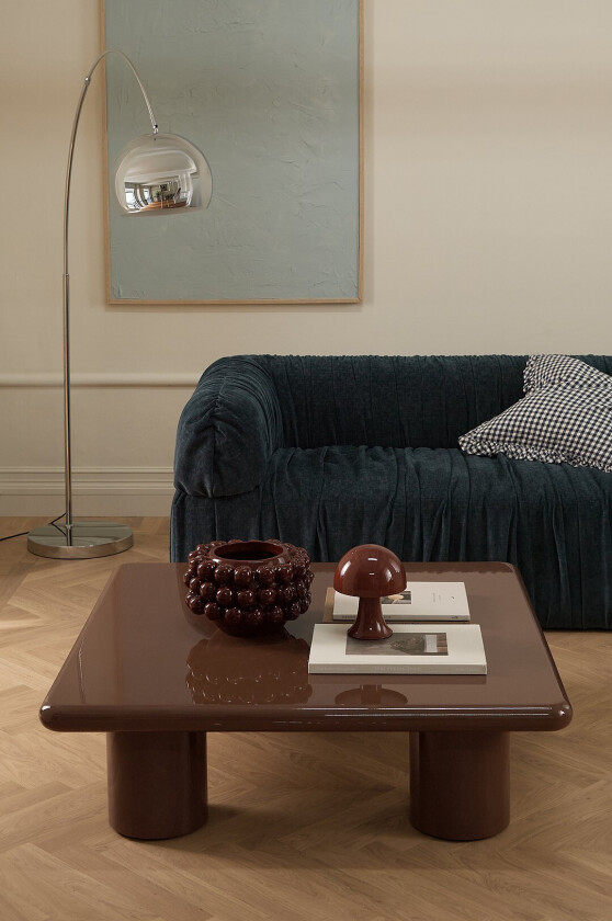 Salongbord Rallu 100x100 cm - Brun