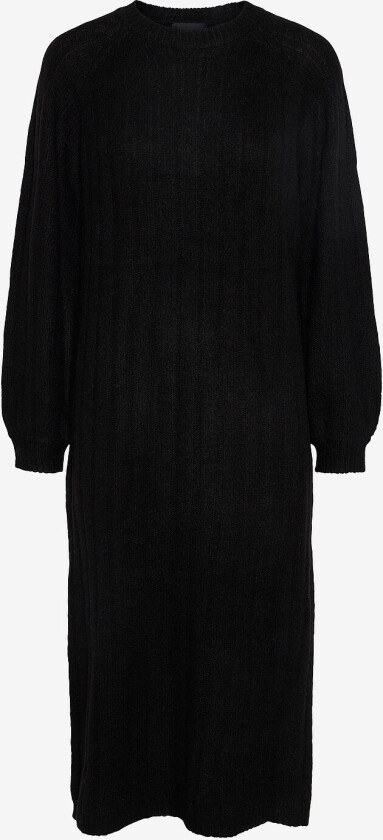 Kjole pcMaggy LS Knit Dress - Svart