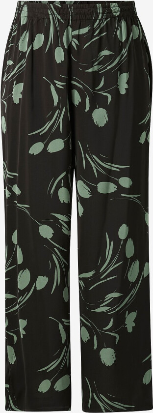 Bukser vmcMarta H/W Wide Pant Wvn Curve - Svart