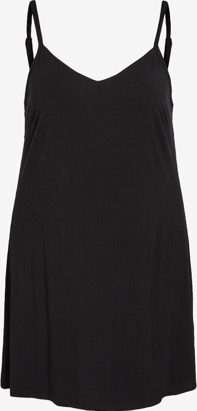 Kjole viWay S/L Slip Dress - Svart