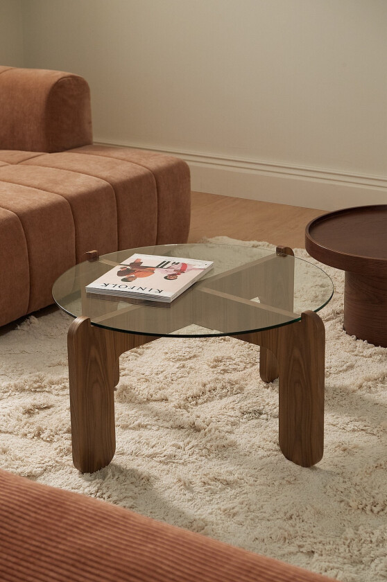 Salongbord Soffbord Eight Ø 80 cm - Brun