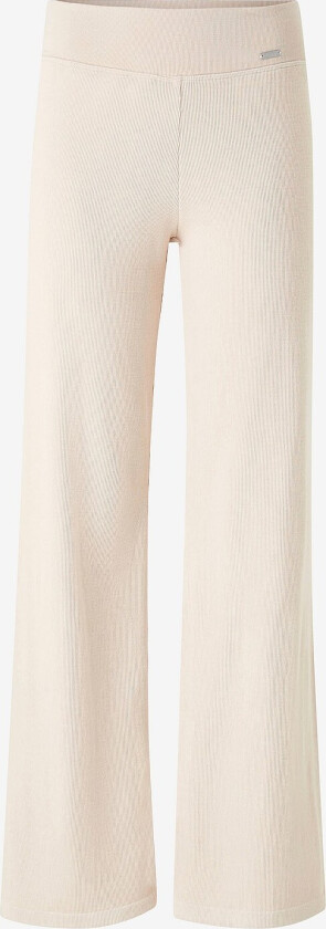 Bukser Ribbed Wool Wide Pants - Beige
