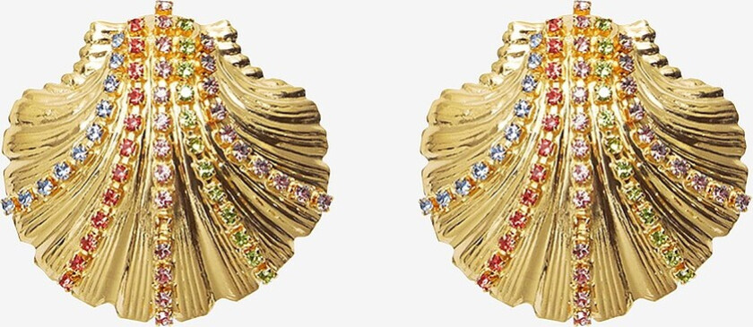 Øreringer Mirella Shell Earrings - Gull
