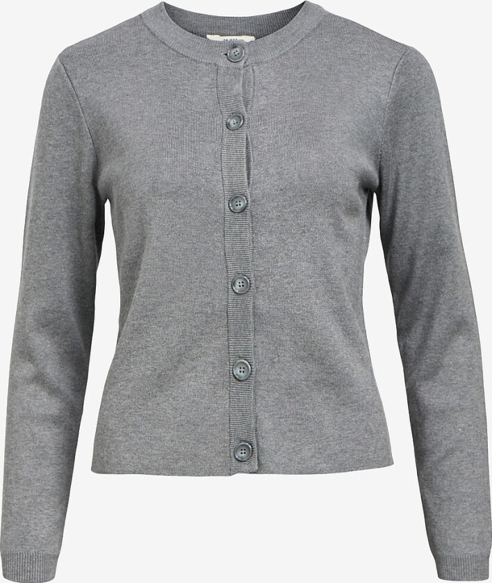 Kardigan objEster Sli L/S Knit - Grå