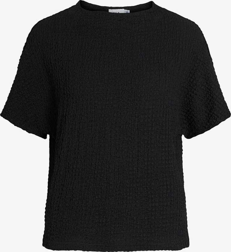 Topp viBelinda Funnel Neck S/S Top - Svart