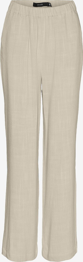 Bukser vmcVera MR Wide Linen Pants Curve - Brun