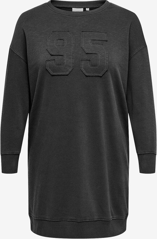 Sweatshirtkjole carMesbah LS Knee Sweat Dress Jrs - Svart