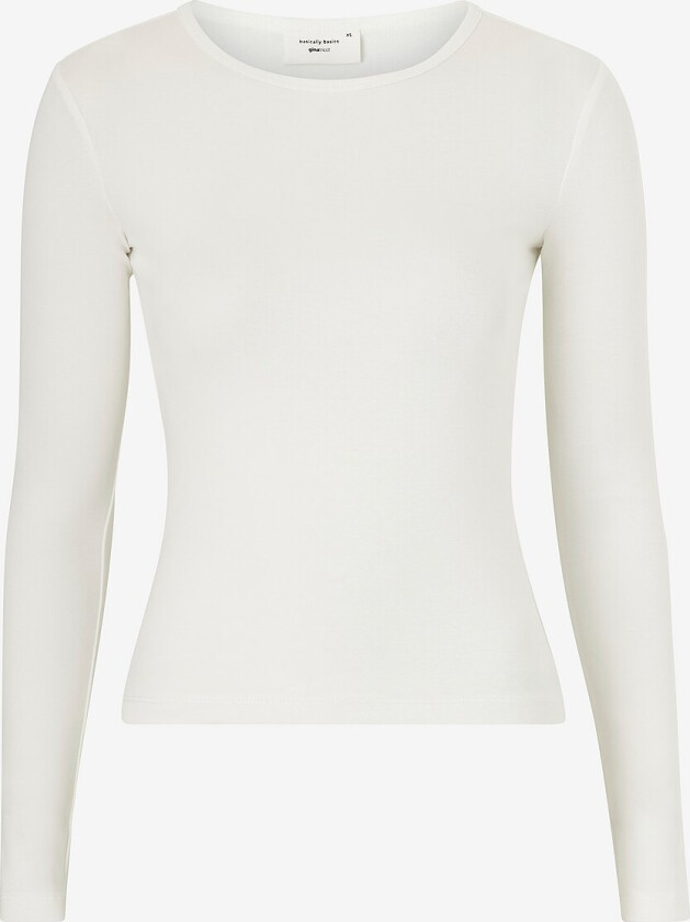 Topp Basic Long Sleeve Top - Hvit