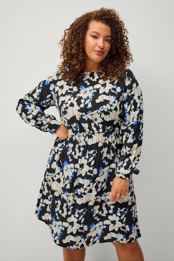 Kjole vBella L/S Abk Dress - Svart