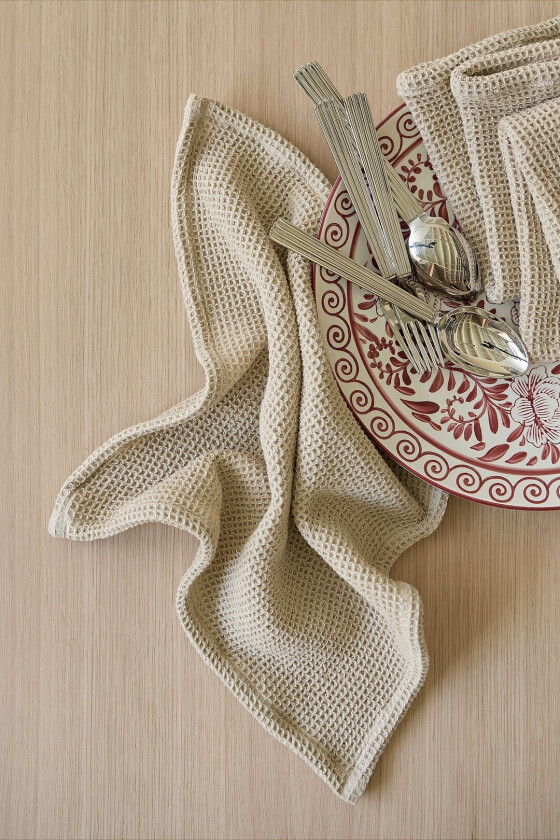 Serviett Mona 4-pakning - Beige