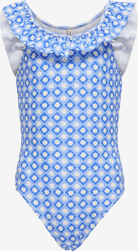Badedrakt kmgMaja Frill Swimsuit - Blå