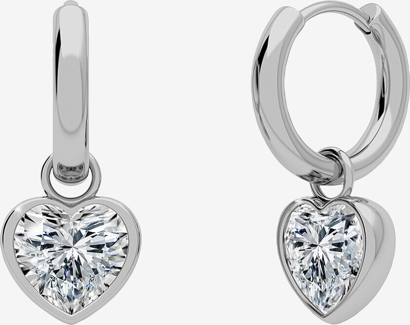 Øreringer Bel Hoops Steel - Sølv