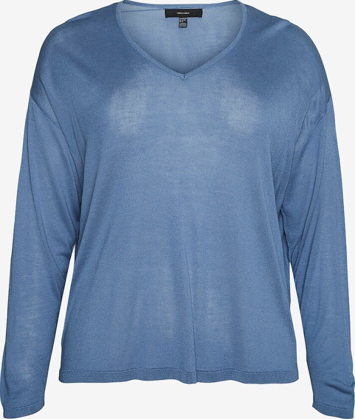 Genser vmcNova LS V-neck Pullover - Blå