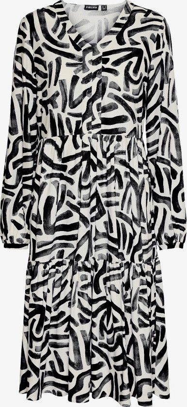 Kjole pcArlem LS V-neck Dress - Svart
