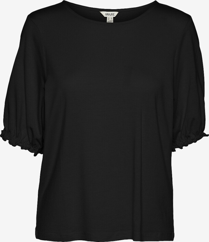 Topp vmKenzi Fiona 2/4 O-neck Top - Svart