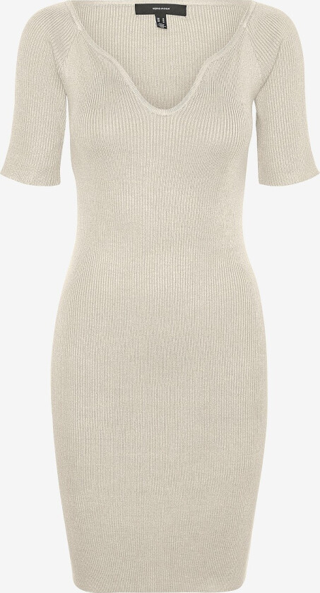 Kjole vmWillow SS Sweetheart Short Dress - Beige