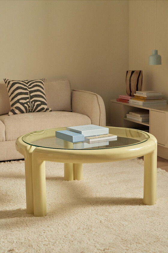 Salongbord Eranda Ø 100 cm - Gul