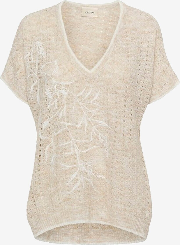 Topp crSolva Knit Blouse - Beige