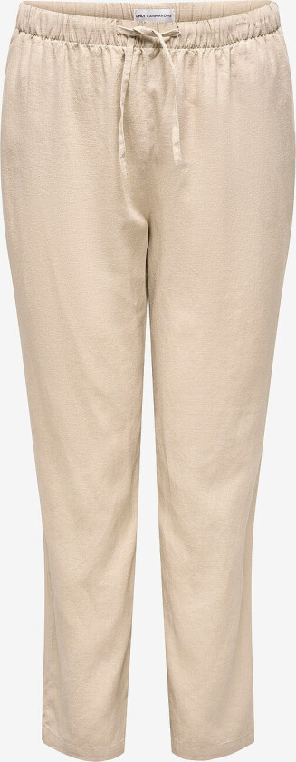 Bukser carCaro MW Linen BL Pull-up Pant Tl - Natur