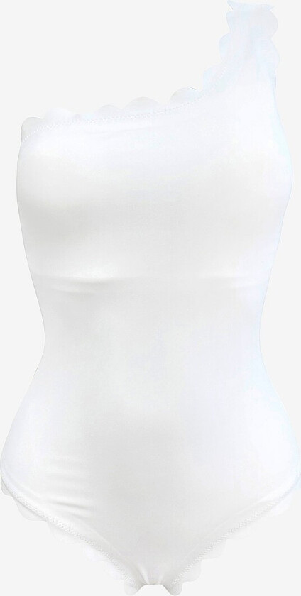 Badedrakt Oneshoulder Onepiece - Hvit